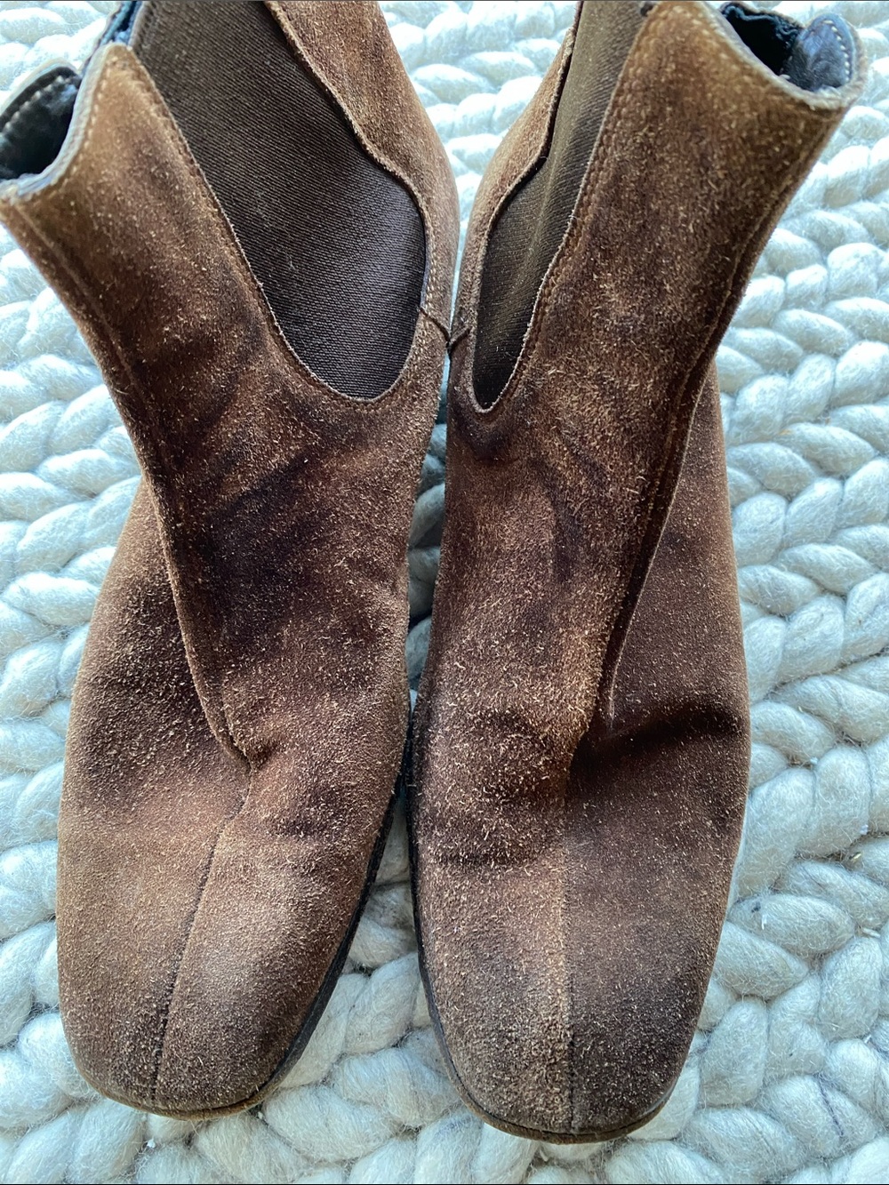 Men's Brown Suede Chelsea Boots